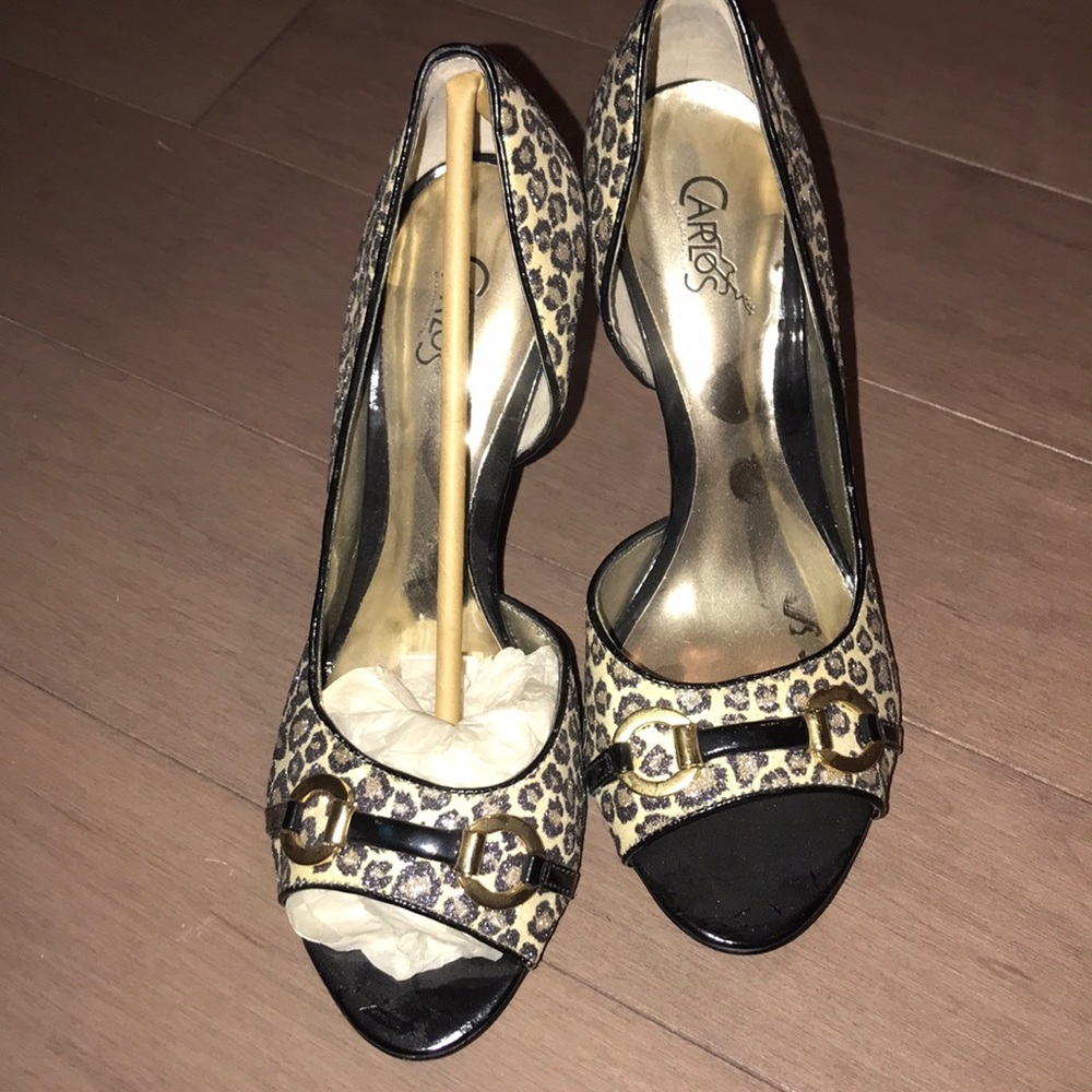 Carlos Santana leopard sandal